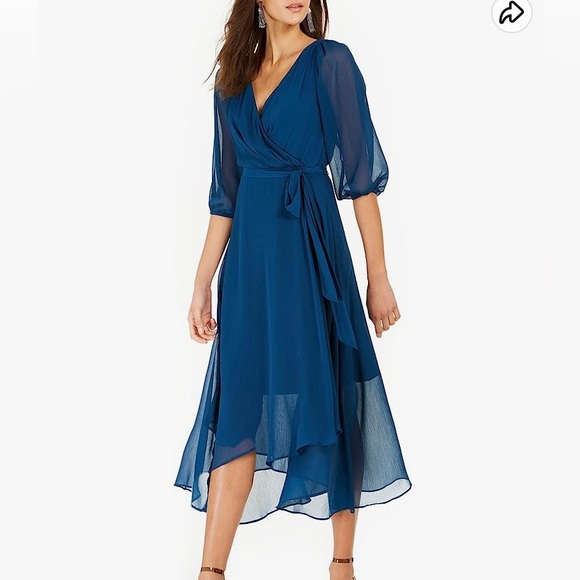 Faux wrap midi dress 👗 - Picture 5 of 5